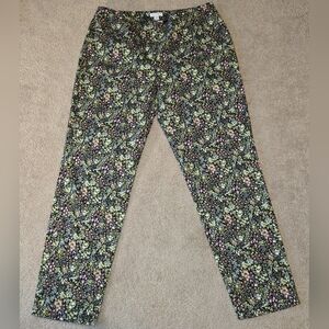 J. Jill 2 Live In Chino Ankle Pants - Ditzy Floral - Size 6